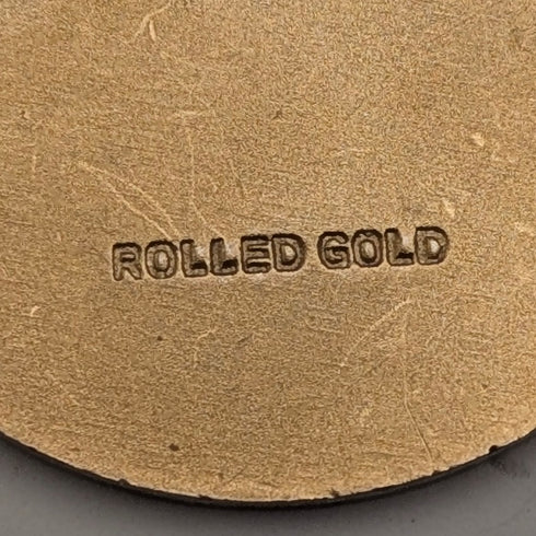 ヴィンテージ ロールドゴールド製 聖クリストファー メダイペンダント ネックレス付